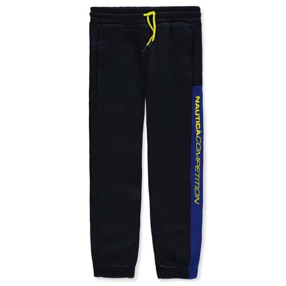Nautica Competition Boys Taped Joggers Pants Sweatpants Sport Navy Size 3T New - Picture 10 of 10